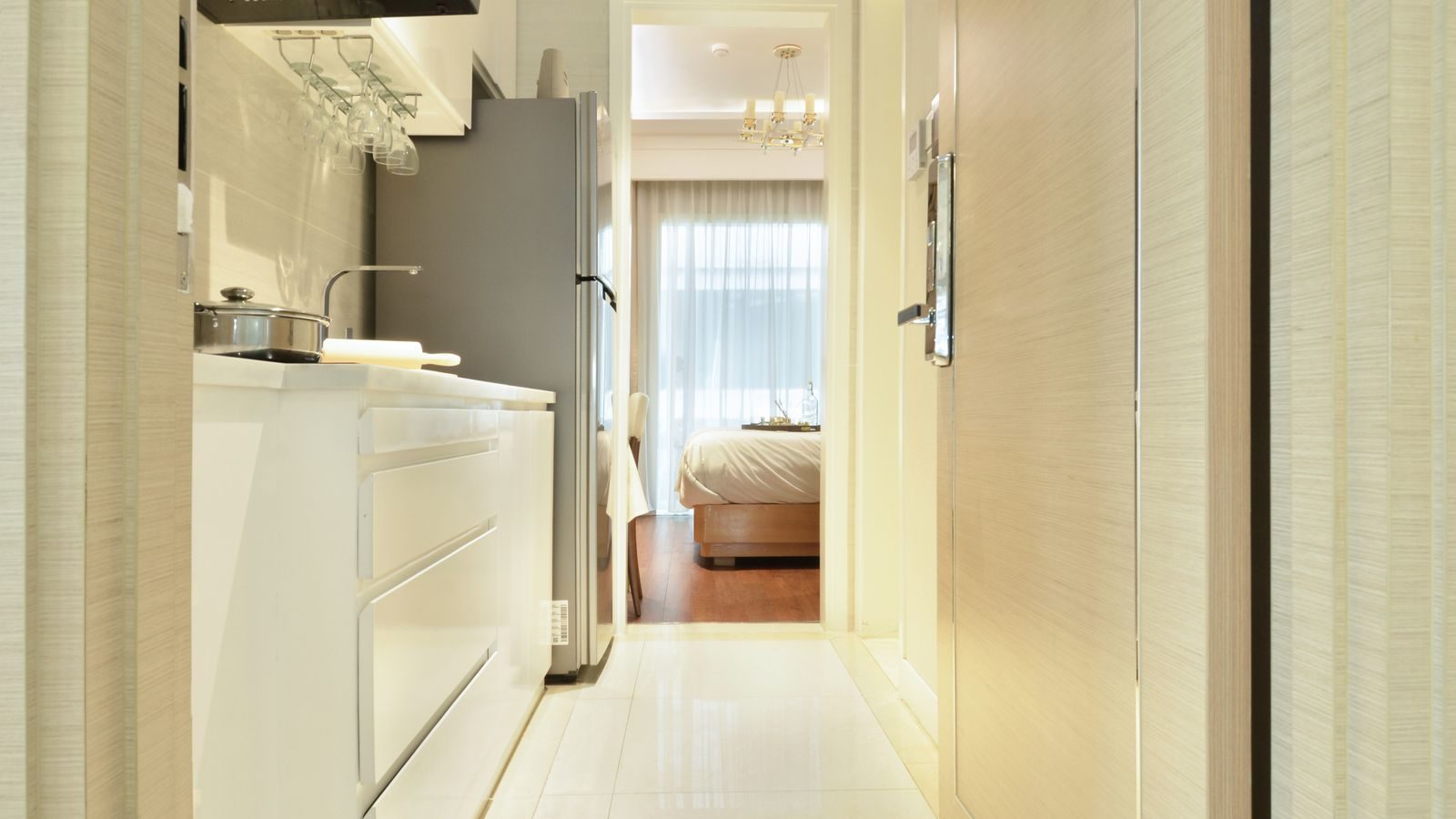 Clean modern kitchen in a Tampa home, a common area for cockroach control